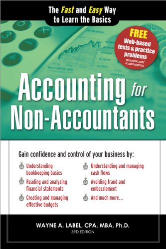 Accounting For Nonaccountants 3e The Fast And Easy Way To Learn The Basics 3rd Edition Wayne Label