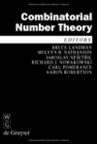 Combinatorial Number Theory Proceedings Of The Integers Conference 2007 Carrollton Georgia October 2427 2007 Bruce Landman