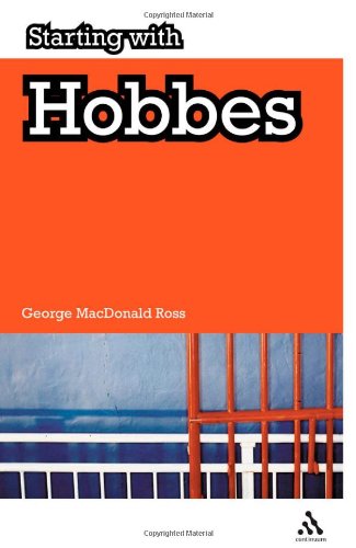 Starting With Hobbes 1st Edition George Macdonald Ross