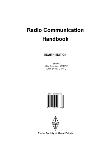 Radio Communication Handbook 8th Mike Dennison Chris Lorek