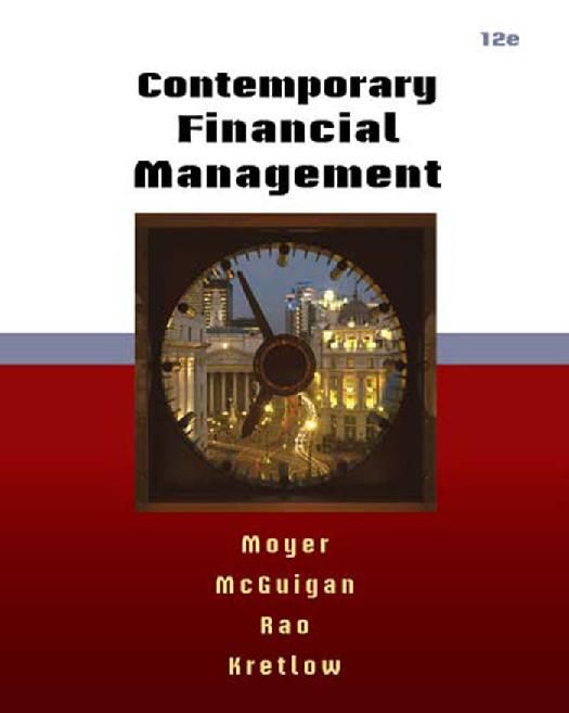Contemporary Financial Management 12th Edition R Charles Moyer