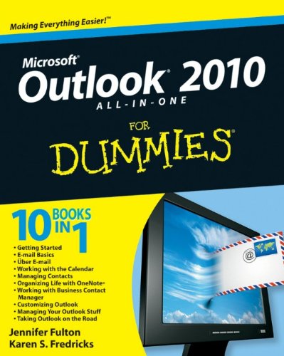 Outlook 2010 Allinone For Dummies 1st Edition Jennifer Fulton