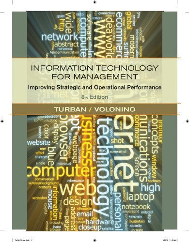 Information Technology For Management Improving Strategic And Operational Performance 8th Edition Efraim Turban
