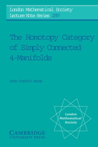 The Homotopy Category Of Simply Connected 4manifolds Hansjoachim Baues