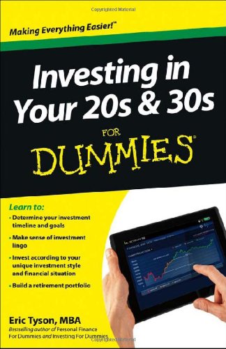 Investing In Your 20s 30s For Dummies 1st Edition Eric Tyson