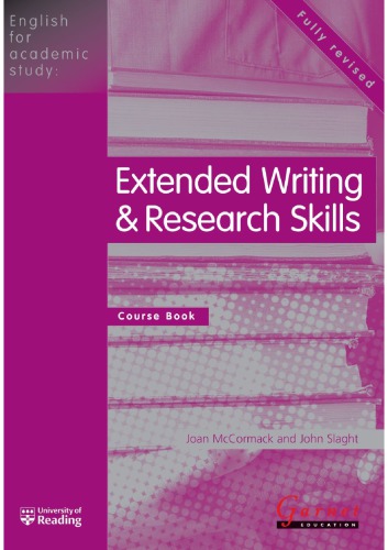 Extended Writing And Research Skills Course Book Joan Mccormack