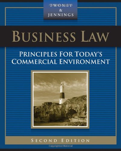Business Law Principles For Todays Commercial Environment 2nd Edition David P Twomey