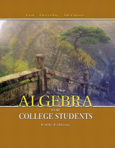 Algebra For College Students 5th Edition Margaret L Lial John Hornsby