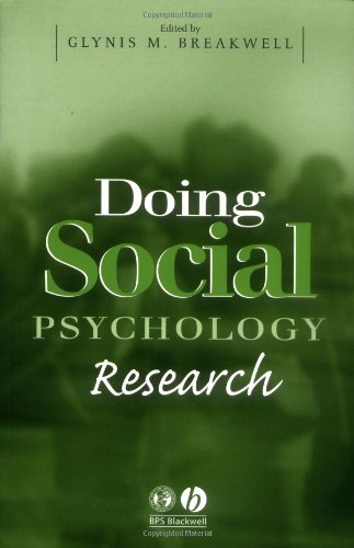 Doing Social Psychology Research 1st Edition Glynis M Breakwell