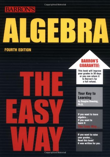 Algebra The Easy Way 4th Edition Douglas Downing