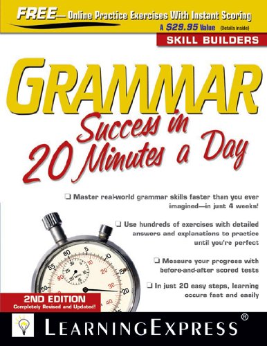 Grammar Success In 20 Minutes A Day 2nd Edition Learningexpress Editors