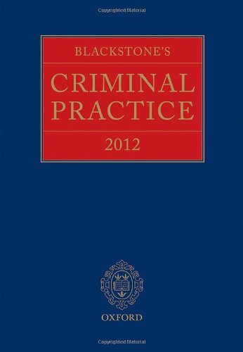 Blackstones Criminal Practice 2012 Harpapbk David Ormerod