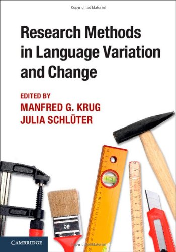 Research Methods In Language Variation And Change Krug M Schlueter J Eds