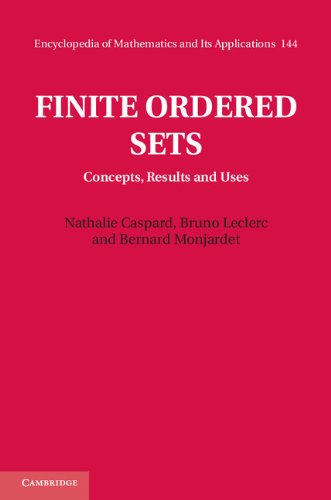 Finite Ordered Sets Concepts Results And Uses Caspard N Leclerc B