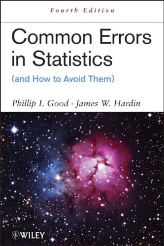 Common Errors In Statistics And How To Avoid Them 4ed Phillip I Good
