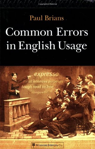 Common Errors In English Usage Draft Brians P