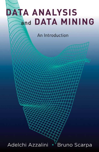 Data Analysis And Data Mining An Introduction Azzalini A Scarpa B