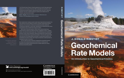 Geochemical Rate Models An Introduction To Geochemical Kinetics Draft Rimstidt Jd