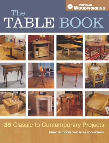 The Table Book 35 Classic To Contemporary Projects 1st Edition Editors Editors Of Popular Woodworking