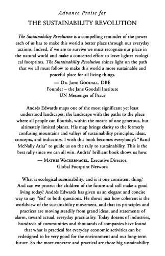 The Sustainability Revolution Portrait Of A Paradigm Shift Andres R Edwards