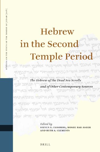 Hebrew In The Second Temple Period The Hebrew Of The Dead Sea Scrolls And Of Other Contemporary Sources Steven Fassberg