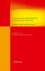 Scalar And Asymptotic Scalar Derivatives Theory And Applications 1st Edition Sndor Zoltn Nmeth