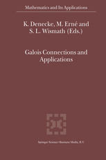 Galois Connections And Applications 1st Edition Marcel Erné Auth