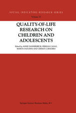 Qualityoflife Research On Children And Adolescents Anne Dannerbeck Auth