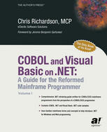 Cobol And Visual Basic On Net A Guide For The Reformed Mainframe Programmer 1st Edition Chris Richardson Auth