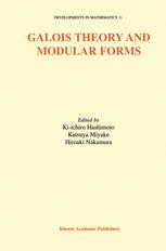 Galois Theory And Modular Forms 1st Edition Scott Ahlgren Auth