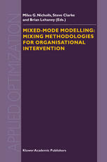 Mixedmode Modelling Mixing Methodologies For Organisational Intervention 1st Edition Steve Clarke Auth