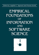 Impirical Foundations Of Information And Software Science 1st Edition Jagdish C Agrawal