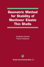 Geometric Method For Stability Of Nonlinear Elastic Thin Shells 1st Edition Jordanka Ivanova
