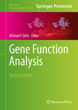 Gene Function Analysis 2nd Edition Michael F Ochs Auth Michael F Ochs Eds