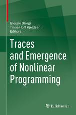 Traces And Emergence Of Nonlinear Programming 1st Edition Giorgio Giorgi