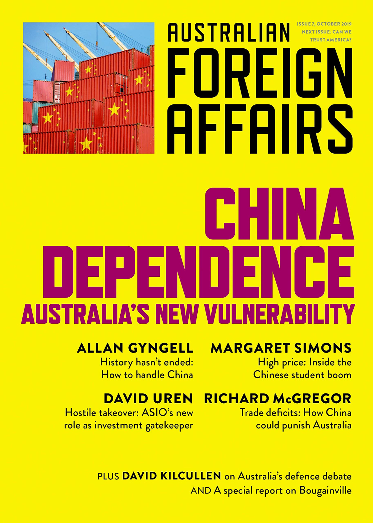 China Dependence Australias New Vulnerability Jonathan Pearlman