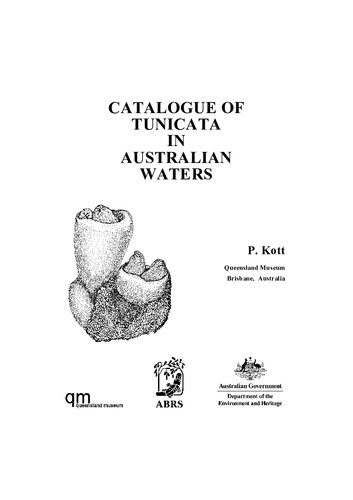 Catalogue Of Tunicata In Australian Waters Department Of The Environment And Heritage