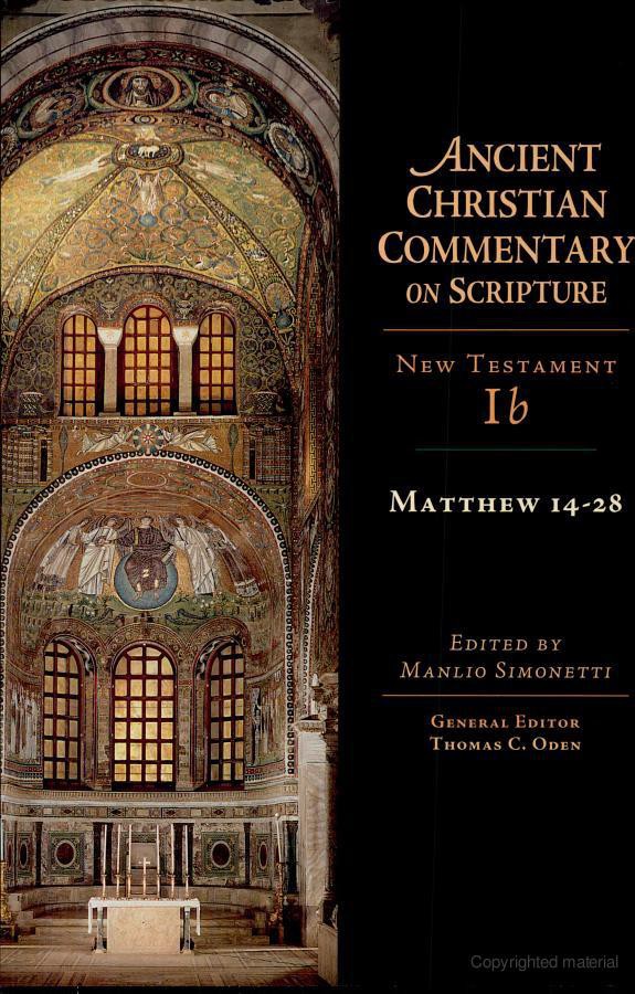 Matthew 1428 Manlio Simonetti