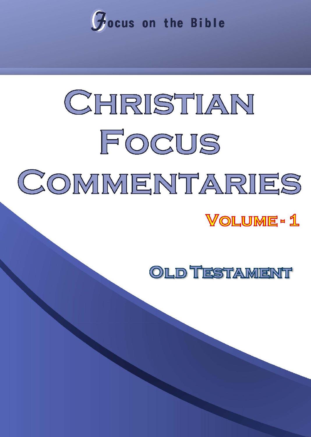 Christian Focus Commentaries Volume 1 Old Testament Multiple