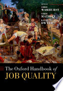The Oxford Handbook Of Job Quality Chris Warhurst Chris Mathieu