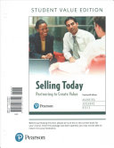 Selling Today Partnering To Create Value Student Value Edition Fourteenth Edition 14th Edition Gerald L Manning Michael Ahearne Barry L Reece