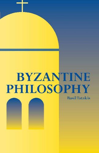 Byzantine Philosophy Basil Tatakis