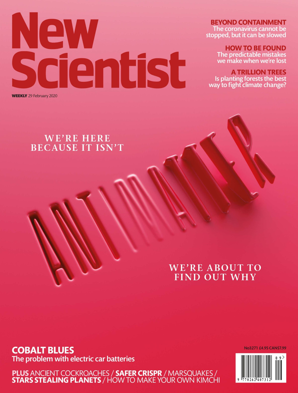 New Scientist Vol Cclii 3271 29th February 2020 Emily Wilson Editor In Chief