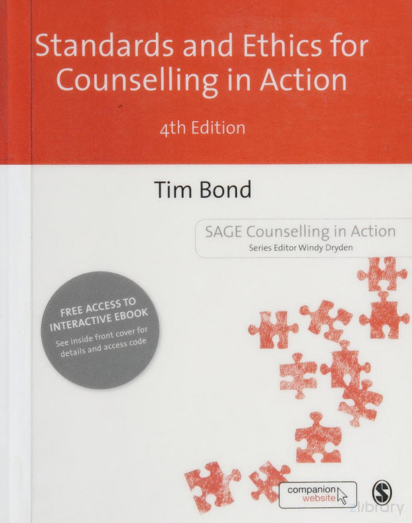 Standards And Ethics For Counselling In Action 4th Edition Tim Bond