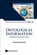 Ontological Information Information In The Physical World Roman Krzanowski