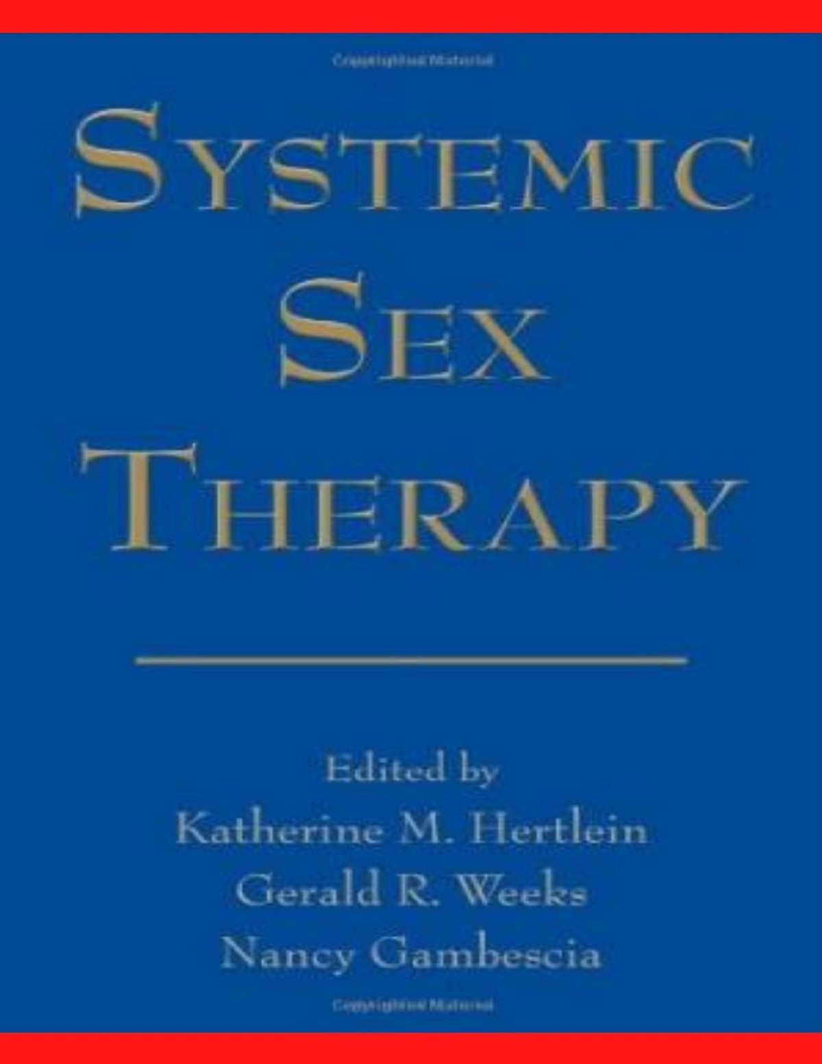 Systemic Sex Therapy Suybur Rahman