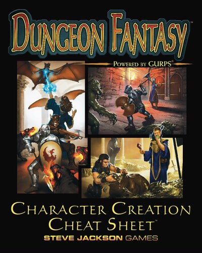 Dungeon Fantasy Character Creation Cheat Sheet Sean Punch