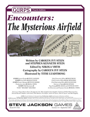 Gurps 4th Edition Encounters The Mysterious Airfield Carolyn Ivy Stein