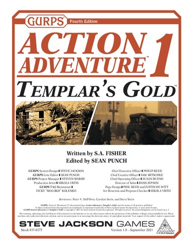 Gurps 4th Edition Action Adventure 1 Templars Gold Sa Fisher