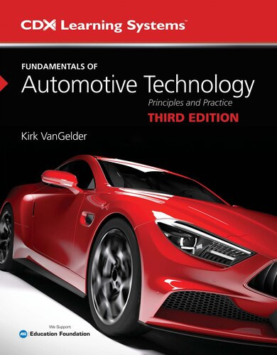 Fundamentals Of Automotive Technology Third Edition Kirk T Vangelder
